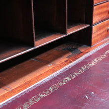 Load image into Gallery viewer, Antique English Mahogany Drop Front Bureau Desk Cupboard c1870. B12983