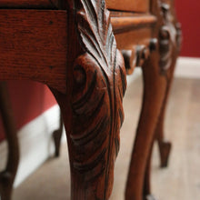 Load image into Gallery viewer, x SOLD Antique French Oak and Marble Top Bedside Cabinets or Lamp Tables. B12085