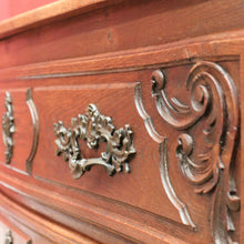 Load image into Gallery viewer, x SOLD Antique French Oak Chest of Drawers or Three-Drawer Hall or Entry Cupboard. B12137