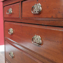 Load image into Gallery viewer, Antique Pine Bookcase Glass Doors Drawers, Leather Fronted Shelves. B12980
