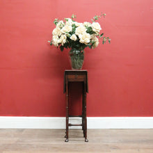 Load image into Gallery viewer, Antique English Mahogany Gate-Leg Table – Turned Bamboo-Inspired Legs. B12580