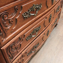 Load image into Gallery viewer, x SOLD Antique French Oak Chest of Drawers or Three-Drawer Hall or Entry Cupboard. B12137