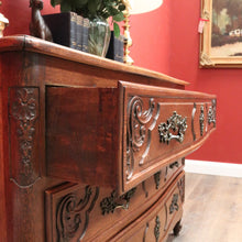 Load image into Gallery viewer, x SOLD Antique French Oak Chest of Drawers or Three-Drawer Hall or Entry Cupboard. B12137