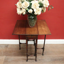 Load image into Gallery viewer, Antique English Mahogany Gate-Leg Table – Turned Bamboo-Inspired Legs. B12580