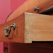 Load image into Gallery viewer, Vintage Cylinder Top Ladies Desk Kingwood Satinwood Inlay c1940. B12782