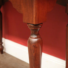 Load image into Gallery viewer, Antique Mid-Century Mahogany Writing Desk – Gilt Leather, File Drawer, Pull-Out Surface. B12572