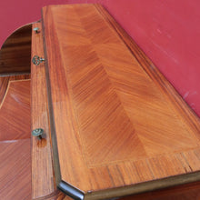 Load image into Gallery viewer, Vintage Cylinder Top Ladies Desk Kingwood Satinwood Inlay c1940. B12782