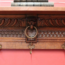 Load image into Gallery viewer, x SOLD A Large and Grand French Oak and Brass Coat Rack, for hats, coats, Scarves. B12039