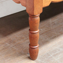 Load image into Gallery viewer, Vintage French Oak 3 Drawer Chest of Drawers with Brass Handles c1940 B12830
