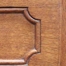 Load image into Gallery viewer, Vintage French Oak 3 Drawer Chest of Drawers with Brass Handles c1940 B12830