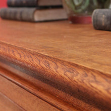 Load image into Gallery viewer, Vintage French Oak 3 Drawer Chest of Drawers with Brass Handles c1940 B12830