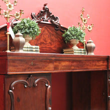 Load image into Gallery viewer, X Sold Antique Australian Twin Pedestal Sideboard – Cedar & Mahogany with Cellarette Drawer. B12578