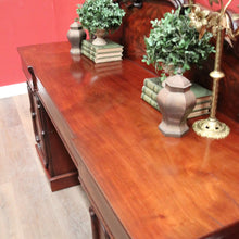 Load image into Gallery viewer, X Sold Antique Australian Twin Pedestal Sideboard – Cedar & Mahogany with Cellarette Drawer. B12578
