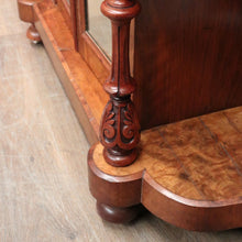 Load image into Gallery viewer, x SOLD Antique English Burr Walnut Hall Cabinet or Entry / Dining Room Display Cupboard. 12180