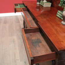 Load image into Gallery viewer, X Sold Antique Australian Twin Pedestal Sideboard – Cedar & Mahogany with Cellarette Drawer. B12578