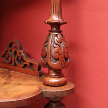 Load image into Gallery viewer, x SOLD Antique English Burr Walnut Hall Cabinet or Entry / Dining Room Display Cupboard. 12180