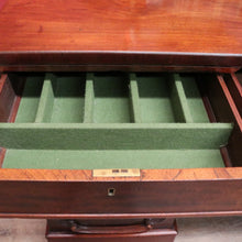 Load image into Gallery viewer, X Sold Antique Australian Twin Pedestal Sideboard – Cedar & Mahogany with Cellarette Drawer. B12578