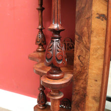 Load image into Gallery viewer, x SOLD Antique English Burr Walnut Hall Cabinet or Entry / Dining Room Display Cupboard. 12180