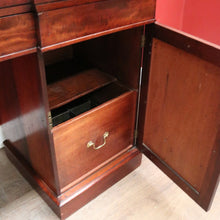 Load image into Gallery viewer, X Sold Antique Australian Twin Pedestal Sideboard – Cedar & Mahogany with Cellarette Drawer. B12578