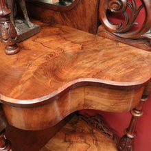 Load image into Gallery viewer, x SOLD Antique English Burr Walnut Hall Cabinet or Entry / Dining Room Display Cupboard. 12180