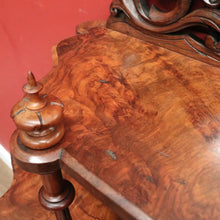 Load image into Gallery viewer, x SOLD Antique English Burr Walnut Hall Cabinet or Entry / Dining Room Display Cupboard. 12180