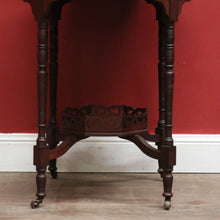 Load image into Gallery viewer, x SOLD Antique English Walnut Octagonal-shaped Lamp Side or centre Table. B12588