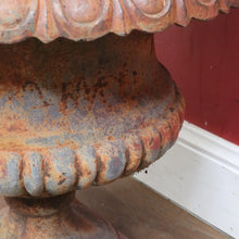 Load image into Gallery viewer, Antique Cast Iron Medici-style Campana shaped Garden Urn Pot Planter B13001