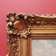 Load image into Gallery viewer, x SOLD Antique Dutch Framed (Gilt Frame) Cottage or House by a Stream, Cottage Scene B12144