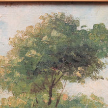 Load image into Gallery viewer, x SOLD Antique Dutch Framed (Gilt Frame) Cottage or House by a Stream, Cottage Scene B12144