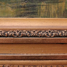 Load image into Gallery viewer, x SOLD Antique Dutch Framed (Gilt Frame) Cottage or House by a Stream, Cottage Scene B12144