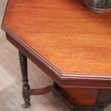 Load image into Gallery viewer, x SOLD Antique English Walnut Octagonal-shaped Lamp Side or centre Table. B12588