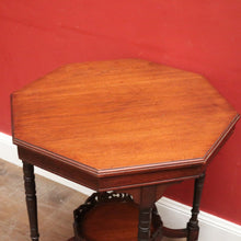 Load image into Gallery viewer, x SOLD Antique English Walnut Octagonal-shaped Lamp Side or centre Table. B12588