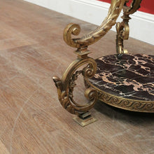 Load image into Gallery viewer, Antique French Brass Standard Lamp or Floor Standing Lamp with A Shade, Marble Base. B12140
