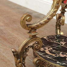 Load image into Gallery viewer, Antique French Brass Standard Lamp or Floor Standing Lamp with A Shade, Marble Base. B12140