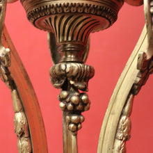 Load image into Gallery viewer, Antique French Brass Standard Lamp or Floor Standing Lamp with A Shade, Marble Base. B12140