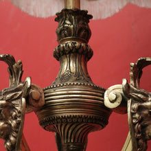Load image into Gallery viewer, Antique French Brass Standard Lamp or Floor Standing Lamp with A Shade, Marble Base. B12140