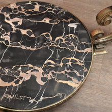 Load image into Gallery viewer, Antique French Brass Standard Lamp or Floor Standing Lamp with A Shade, Marble Base. B12140