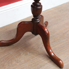 Load image into Gallery viewer, Antique Australian Cedar Single Pedestal Tri Leg Circular Top Wine Table B12921