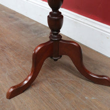 Load image into Gallery viewer, Antique Australian Cedar Single Pedestal Tri Leg Circular Top Wine Table B12921