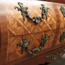 Load image into Gallery viewer, x SOLD Antique Chest of Drawers, French, Walnut, Gilt Brass, Marble Top, 3 Drawers, Key. B12100
