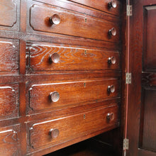Load image into Gallery viewer, Vintage Oak 2 Door 10 Drawer Cutlery Cabinet Storage Cabinet - Shepherd and Baker Pty Ltd Johannesburg c1940 B13009
