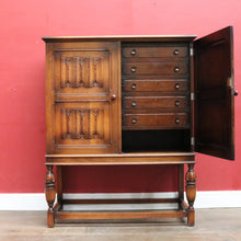 Load image into Gallery viewer, Vintage Oak 2 Door 10 Drawer Cutlery Cabinet Storage Cabinet - Shepherd and Baker Pty Ltd Johannesburg c1940 B13009