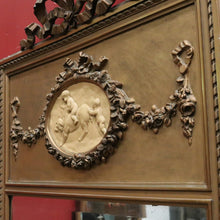 Load image into Gallery viewer, Antique French Mirror. Wall Hanging Mirror. Young Children and a Dog In Plaster Relief. B12152