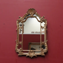 Load image into Gallery viewer, x SOLD Vintage Italian Gilt Framed Wall Hanging Mirror with Ornate Shell Motif. B12001