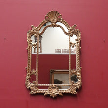 Load image into Gallery viewer, x SOLD Vintage Italian Gilt Framed Wall Hanging Mirror with Ornate Shell Motif. B12001