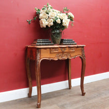 Load image into Gallery viewer, Vintage French Walnut Single Drawer Side Hall or Lamp Table B12754