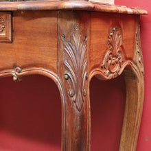 Load image into Gallery viewer, Vintage French Walnut Single Drawer Side Hall or Lamp Table B12754