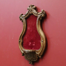 Load image into Gallery viewer, x SOLD Vintage French Religious Statue Holder with Felt Back – Church Figure Display Stand. B12101