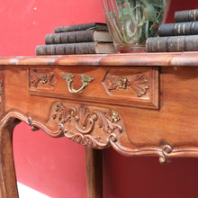 Load image into Gallery viewer, Vintage French Walnut Single Drawer Side Hall or Lamp Table B12754