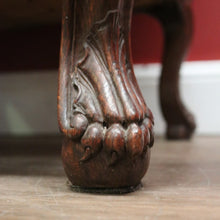 Load image into Gallery viewer, x SOLD A Pair of Antique French Wing Back Armchairs with Down/Feather Cushions - Burgundy-coloured fabric. B12583.